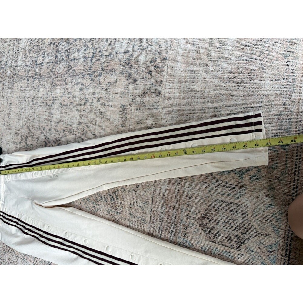 adidas IVY PARK Snap Sweatpants Beyonce Ivory Maroon Striped Track Pant Womens L - Picture 10 of 16